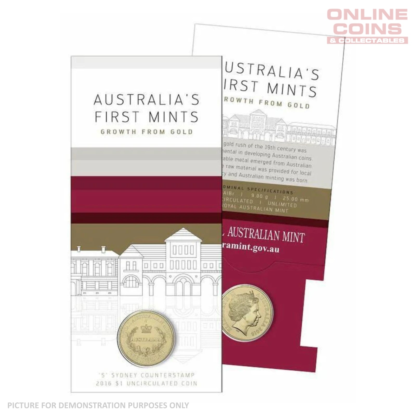 2016 $1 Uncirculated Carded Coin - Australia's First Mint